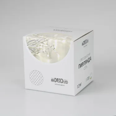 Светодиодная гирлянда ARD-NETLIGHT-HOME-1500x1500-CLEAR-150LED Warm (230V, 12W) | 024674 | Arlight
