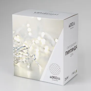 Светодиодная гирлянда ARD-NETLIGHT-CLASSIC-2500x2500-BLACK-432LED White/Blue (230V, 26W) | 024694 | Arlight