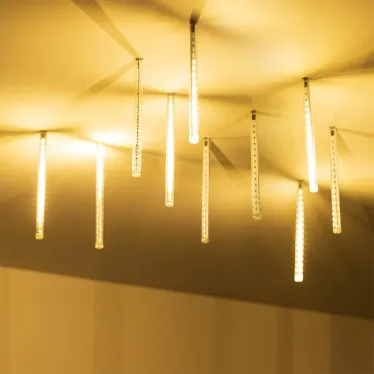 Светодиодная гирлянда ARD-ICEFALL-CLASSIC-D12-200-10PCS-CLEAR-32LED-LIVE WARM (230V, 10.5W) | 026044 | Arlight