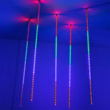 Светодиодная гирлянда ARD-ICEFALL-CLASSIC-D12-1000-5PCS-CLEAR-120LED-LIVE RGB (230V, 11W) | 026056 | Arlight