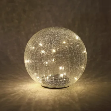 Светильник садовый Шар на солнечной батарее, 20 LED 20 cм ERASF08-25