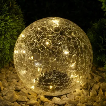 Светильник садовый Шар на солнечной батарее, 20 LED 20 cм ERASF08-25