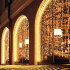 Светодиодная гирлянда ARD-CURTAIN-CLASSIC-2000x6000-CLEAR-1500LED-WATERFALL Warm (230V, 180W) | 024873 | Arlight