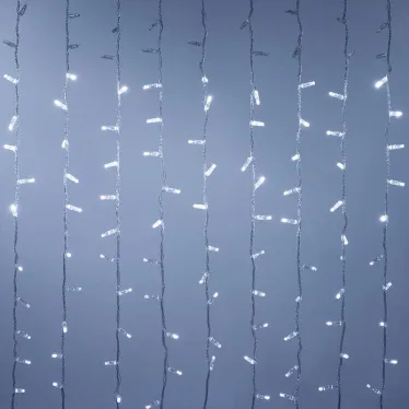 Светодиодная гирлянда ARD-CURTAIN-CLASSIC-2000x6000-CLEAR-1500LED-WATERFALL White (230V, 180W) | 024872 | Arlight