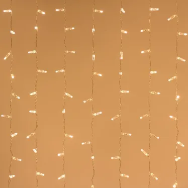 Светодиодная гирлянда ARD-CURTAIN-CLASSIC-2000x6000-CLEAR-1500LED Warm (230V, 60W) | 024871 | Arlight