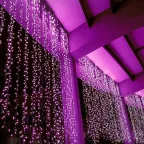 Светодиодная гирлянда ARD-CURTAIN-CLASSIC-2000x1500-CLEAR-360LED Pink (230V, 60W) | 024880 | Arlight