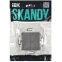 SKANDY Выключатель 2-клавишный проходной с индикацией 10А SK-V10Gr серый IEK