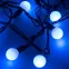 Светодиодная гирлянда ARD-BALL-CLASSIC-D23-10000-BLACK-80LED BLUE (230V, 3.5W) | 025600 | Arlight