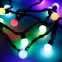 Светодиодная гирлянда ARD-BALL-CLASSIC-D17.5-10000-BLACK-100LED RGB (230V, 7W) | 025585 | Arlight