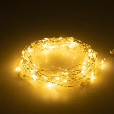 Гирлянда Нить ЕGNIG - ZH Жемчуг, 1,9 м, теплый свет, 20 LED, 3ААА, IP20 | Б0055992 | ЭРА