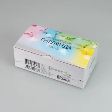 Светодиодная гирлянда ARD-STRING-CLASSIC-9000-CLEAR-60LED-LIVE RGB-SPI (12V, 40W) (Ardecoled, IP65) | 031517 | Arlight