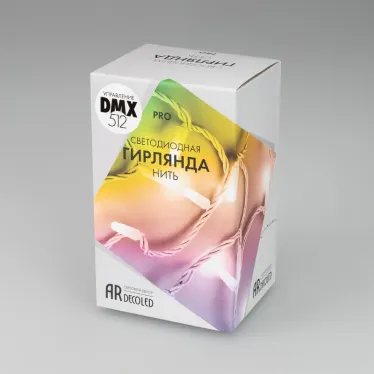 Светодиодная гирлянда ARD-STRING-PRO-10000-BLACK-95LED-LIVE RGBW-DMX (24V, 10W) (Ardecoled, IP65) | 031751 | Arlight