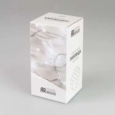 Светодиодная гирлянда ARD-EDGE-CLASSIC-2400x600-CLEAR-88LED-FLASH Rose Gold (230V, 6W) (Ardecoled, IP65) | 031189 | Arlight