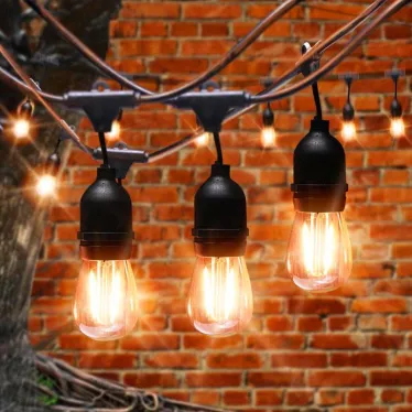 Гирлянда нить Филамент 2, ERABL-FIL2 9,5 м, длина провода 60 см, 20 LED, теплый белый, E27, каучук, 220В, IP44 | Б0056018 | ЭРА