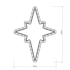 Фигура ARD-STAR-M3-380x250-36LED Warm (230V, 2.5W) | 025314 | Arlight