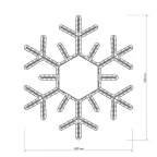 Фигура ARD-SNOWFLAKE-M5-600x600-360LED White (230V, 20W) | 025308 | Arlight