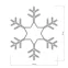 Фигура ARD-SNOWFLAKE-M4-750x750-324LED White (230V, 18W) | 025307 | Arlight