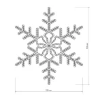 Фигура ARD-SNOWFLAKE-M3-920x920-432LED White (230V, 30W) | 025306 | Arlight