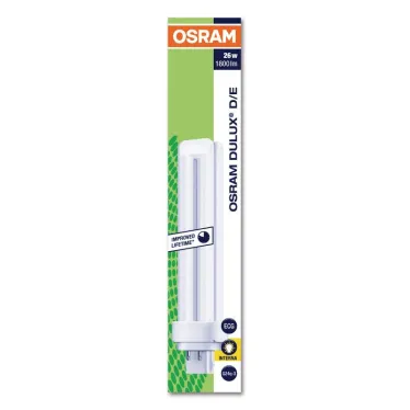Лампа энергосберегающая КЛЛ 26Вт G24q-3 827 U образная DULUX D/E | 4050300012230 | Osram