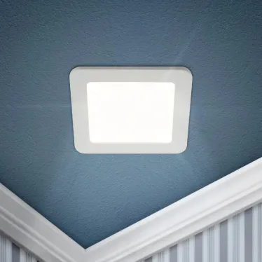 Светильник светодиодный встраиваемый downlight LED 2 12Вт 4000К белый квадрат | Б0017491 | ЭРА