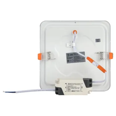 Светильник светодиодный встраиваемый downlight LED 2 12Вт 4000К белый квадрат | Б0017491 | ЭРА