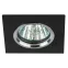 Светильник литой алюминевый MR16,12V/220V, 50W серебро/черный KL57 SL/BK