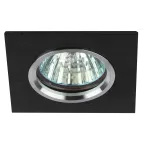 Светильник литой алюминевый MR16,12V/220V, 50W серебро/черный KL57 SL/BK