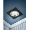 Светильник литой алюминевый MR16,12V/220V, 50W серебро/черный KL57 SL/BK