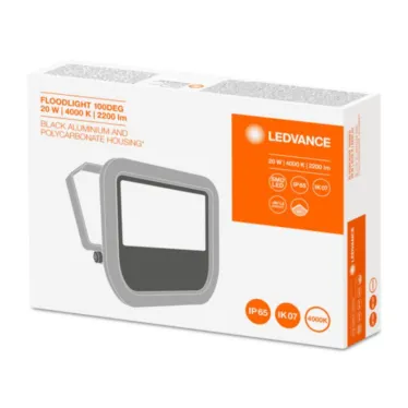 Прожектор светодиодный ДО-20Вт 4000К 2200Лм IP65 чёрный LEDVANCE | 4058075097483 | LEDVANCE