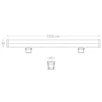 Прожектор архитектурный светодиодный линейный LL-890 36LED RGB, 1000*85*65mm, 36W 85-265V, IP65 | 32158 | FERON