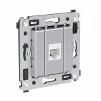 Avanti Компьютерная розетка RJ-45 без шторки в стену, кат.6 одинарная, Закаленная сталь