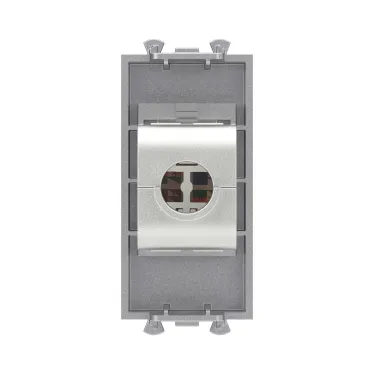 Avanti Компьютерная розетка RJ-45 без шторки модульная, кат.5е экранированная, Закаленная сталь, 1 модуль