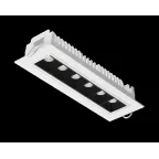 Светильник светодиодный DL-STELLAR встраиваемый поворотный 199x62x45mm 15W 3000K 34град белый | V1-R0-00409-10L25-2001530 | VARTON