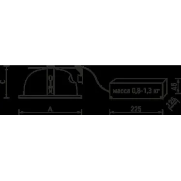 Светильник ЛВО DLS 226 HF ES1 2х26Вт КЛЛ G24q-3 ЭПРА IP20 | 1201000420 | Световые Технологии