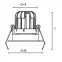 Светильник SOON 07 BL/GL D45 3000K (with driver) | 1442000210 | Световые Технологии