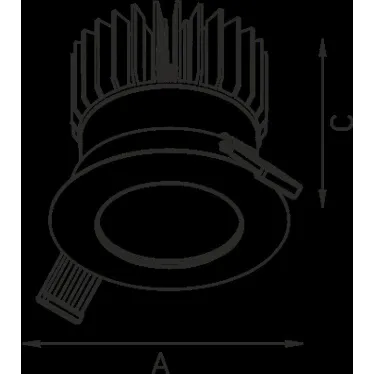 Светильник QUO 07 BL D45 3000K 1-10V | 1507000690 | Световые Технологии