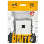 BRITE Розетка компьютерная RJ45 кат.5E РК10-БрБ белый
