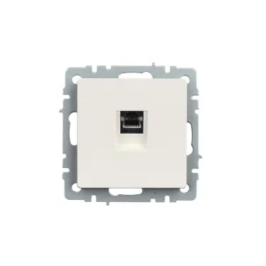 BRITE Розетка компьютерная RJ45 кат.5E РК10-БрЖ жемчуг