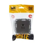 BRITE Розетка компьютерная RJ45 кат.5E РК10-БрШ шампань