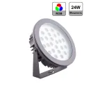 Прожектор архитектурный светодиодный LL-877 D240xH240 IP67 24W AC230V RGB | 32044 | Feron