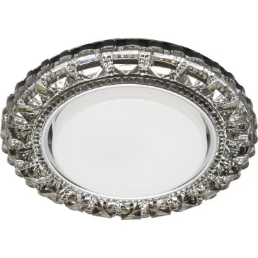 Светильник точечный встраиваемый декоративный CD4045 20LED*2835 SMD 4000K, 15W GX53, без лампы, серый, хром | 41410 | Feron