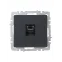 BRITE Розетка компьютерная RJ45 кат.5E РК10-БрГ графит