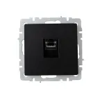 BRITE Розетка компьютерная RJ45 кат.6 РК11-БрЧ черный IEK
