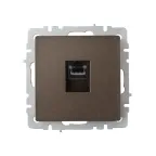 BRITE Розетка компьютерная RJ45 кат.6 РК11-БрТБ темная бронза IEK