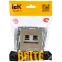 BRITE Розетка двойная RJ11+RJ45 кат.5E РК/Т12-БрШ шампань