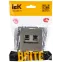 BRITE Розетка двойная RJ11+RJ45 кат.5E РК/Т12-БрС сталь
