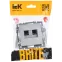 BRITE Розетка двойная RJ11+RJ45 кат.5E РК/Т12-БрА алюминий