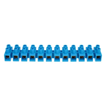 Колодка клеммная винтовая KВ-40 25-40, ток 100 A, полиэтилен синий 10шт, REXANT