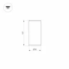 Светильник LGD-FORMA-SURFACE-R90-12W Warm3000 (GR, 44 deg, 230V) (Arlight, IP54 Металл, 3 года) | 029971 | Arlight