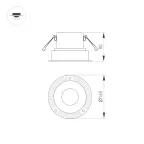 Корпус PLURIO-BASE-BUILT-TRIMLESS-R160 (BK, 1-2, 200mA) (Arlight, IP20 Металл, 3 года) | 031706 | Arlight